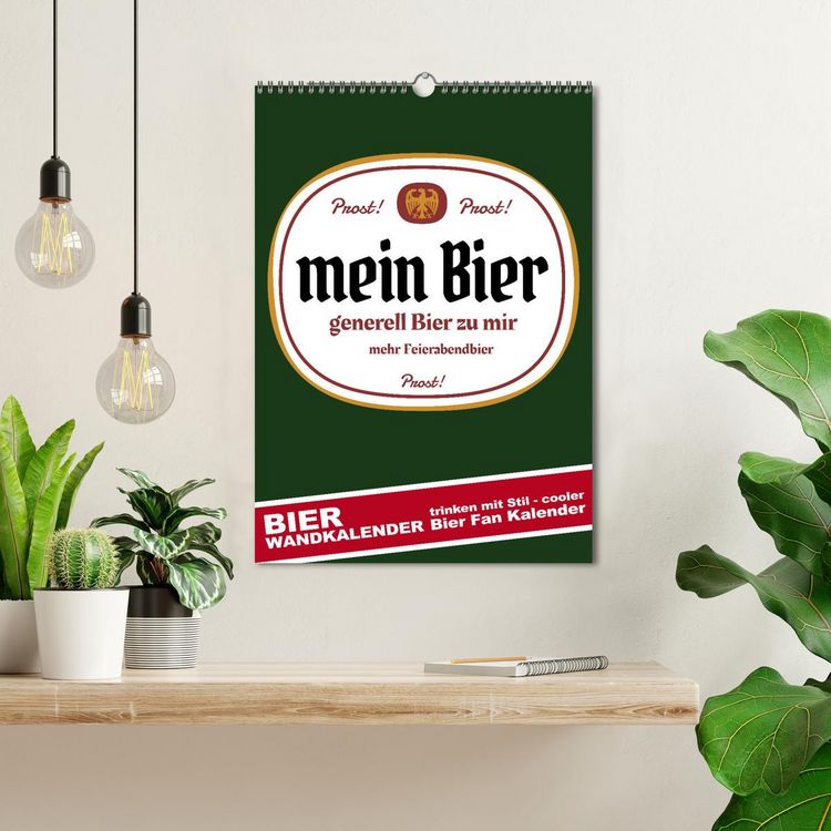 Produktbild: BIER Wandkalender -Trinken mit Stil (Wandkalender 2026 DIN A3 hoch), CALVENDO Monatskalender