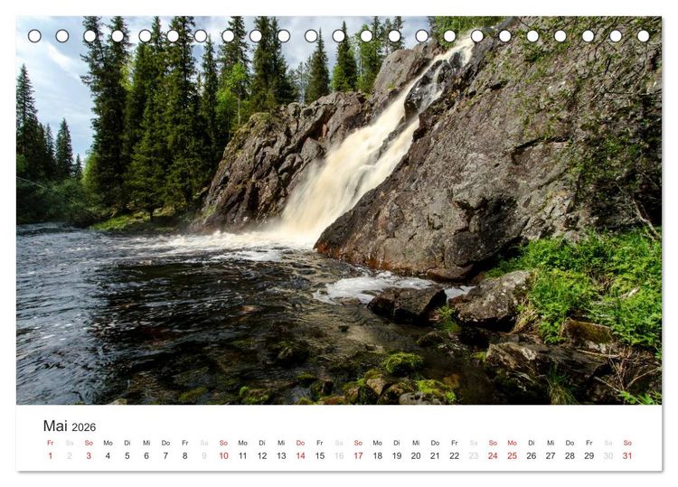 Produktbild: Naturparadies Finnland (Tischkalender 2026 DIN A5 quer), CALVENDO Monatskalender