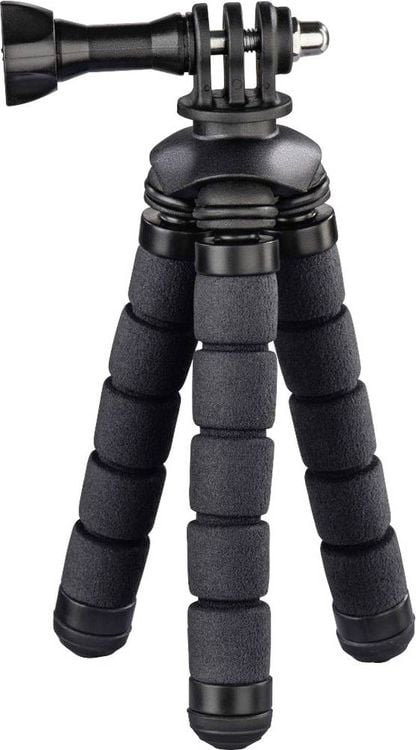 Hama Flex Ministativ 1/4 Zoll Arbeitshöhe=7 - 14cm Schwarz Für Smartphones und GoPro