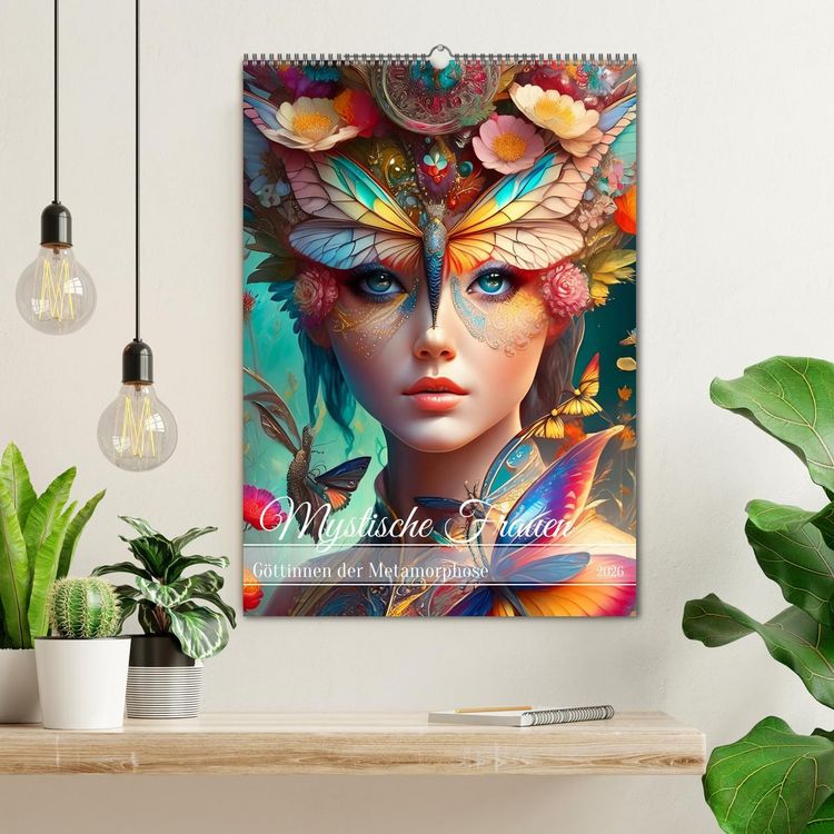 Produktbild: Mystische Frauen - G&ouml;ttinnen der Metamorphose (Wandkalender 2026 DIN A2 hoch), CALVENDO Monatskalender