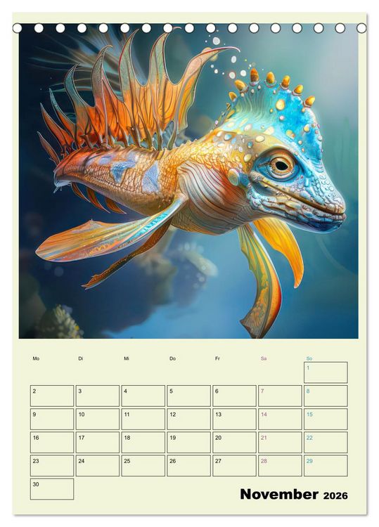 Produktbild: Hybrid Tiere zum Schmunzeln - Planer (Tischkalender 2026 DIN A5 hoch), CALVENDO Monatskalender
