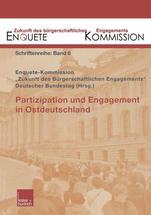 Produktbild: Partizipation und Engagement in Ostdeutschland