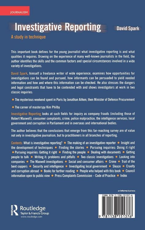 Produktbild: Investigative Reporting