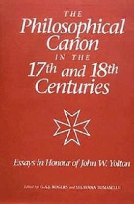 Produktbild: The Philosophical Canon in the Seventeenth and Eighteenth Centuries