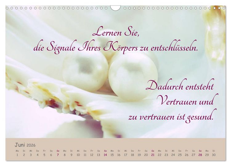 Produktbild: Innere Perlen (Wandkalender 2026 DIN A3 quer), CALVENDO Monatskalender