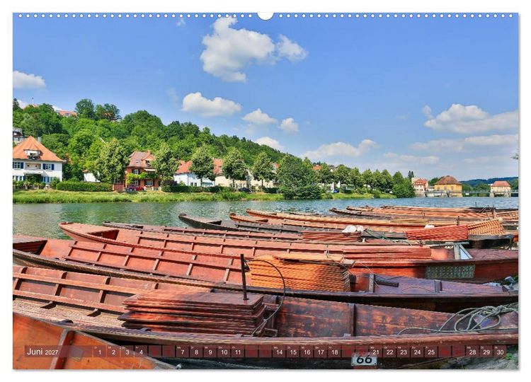 Produktbild: Lieblingspl&auml;tze in und um T&uuml;bingen (hochwertiger Premium Wandkalender 2027 DIN A2 quer), Kunstdruck in Hochglanz