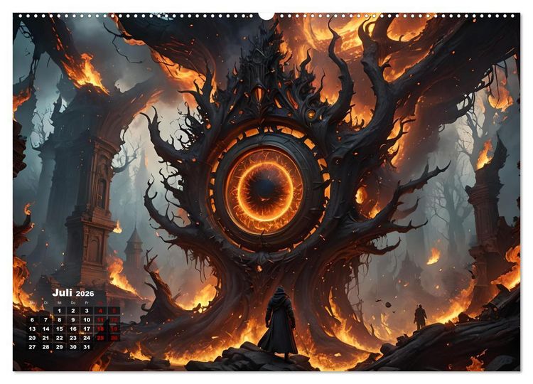 Produktbild: Portale in fremde Welten - Mystische Pforten (Wandkalender 2026 DIN A2 quer), CALVENDO Monatskalender
