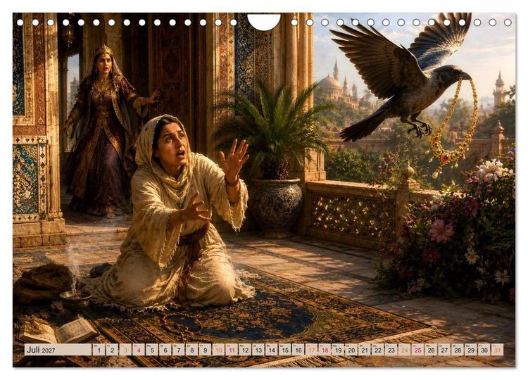 Produktbild: Scheherazade und 12 M&auml;rchen aus 1001 Nacht (Wandkalender 2027 DIN A4 quer), CALVENDO Monatskalender
