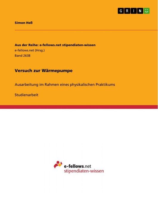 Produktbild: Versuch zur W&auml;rmepumpe