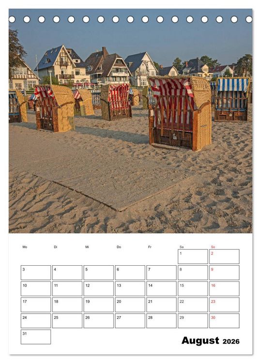 Produktbild: Ostsee. Urlaubsfeeling pur (Tischkalender 2026 DIN A5 hoch), CALVENDO Monatskalender