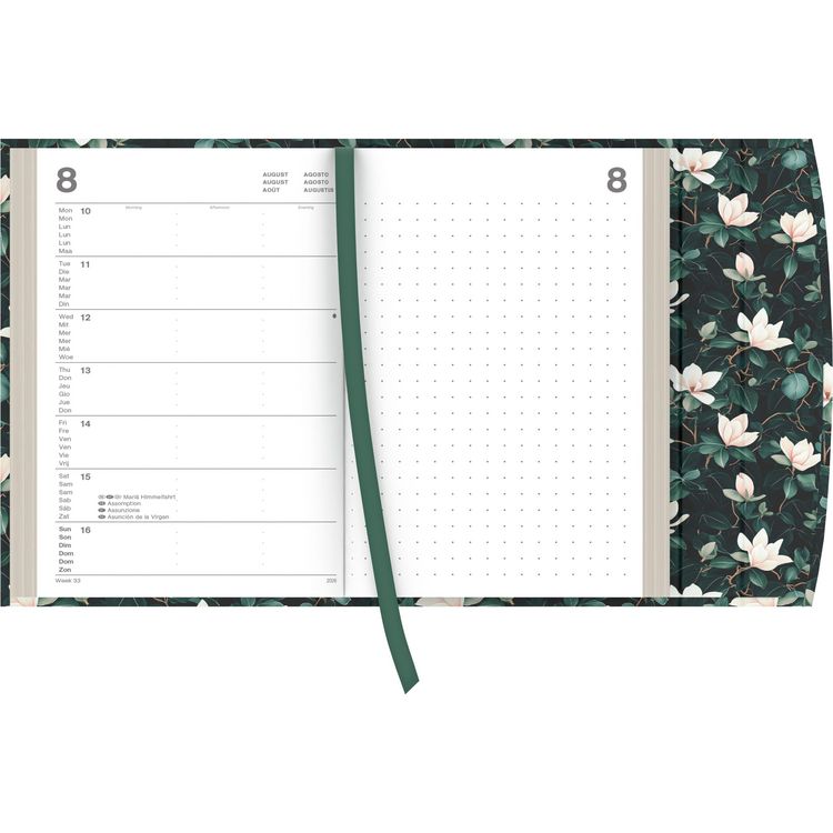 Agenda Tascabile 2024 DUMONT Lovely Flowers - Design Fiori, Formato 11,3 X 16,3 Cm, Con Calendario Settimanale - Pianificatore Elegante