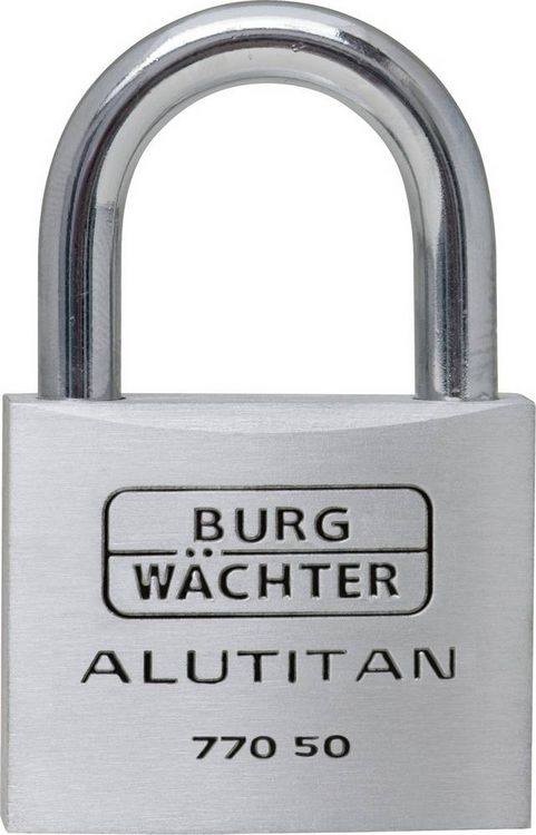 Produktbild: Burg W&auml;chter 36101 Vorh&auml;ngeschloss 50.00 mm verschieden schlie&szlig;end Aluminium Schl&uuml;sselschloss