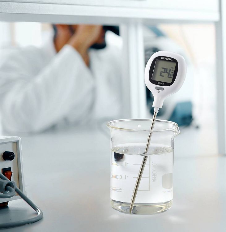 Produktbild: VOLTCRAFT DET4R Einstichthermometer Messbereich Temperatur -20 bis 250 &deg;C F&uuml;hler-Typ NTC Kontaktmessung