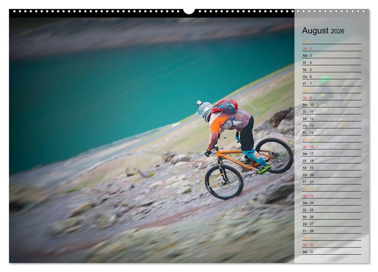 Produktbild: Downhill Moments (hochwertiger Premium Wandkalender 2026 DIN A2 quer), Kunstdruck in Hochglanz