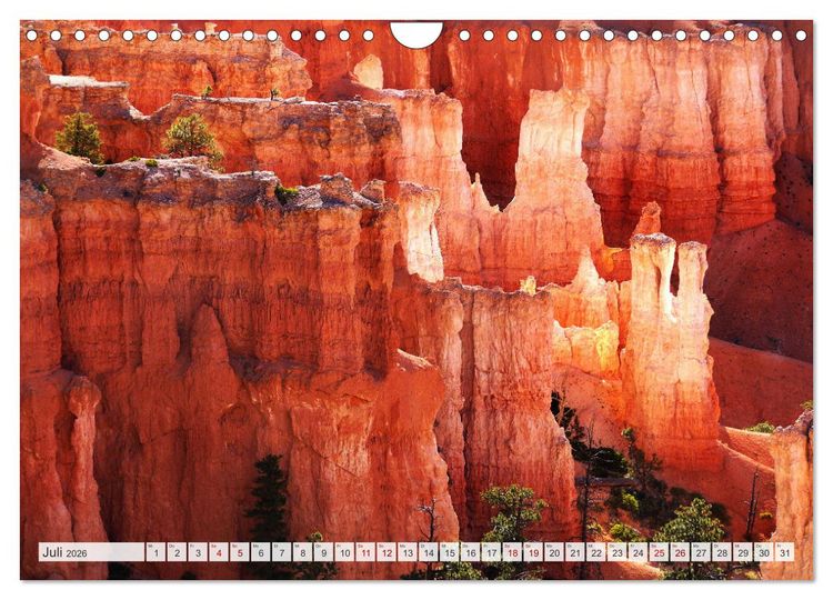 Produktbild: Bryce Canyon, Wunder der Natur (Wandkalender 2026 DIN A4 quer), CALVENDO Monatskalender