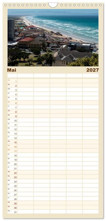 Produktbild: Familienplaner 2027 - Kapstadt und seine Umgebung mit 5 Spalten (Wandkalender, 21 x 45 cm) CALVENDO