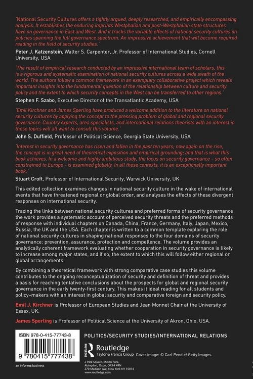 Produktbild: National Security Cultures