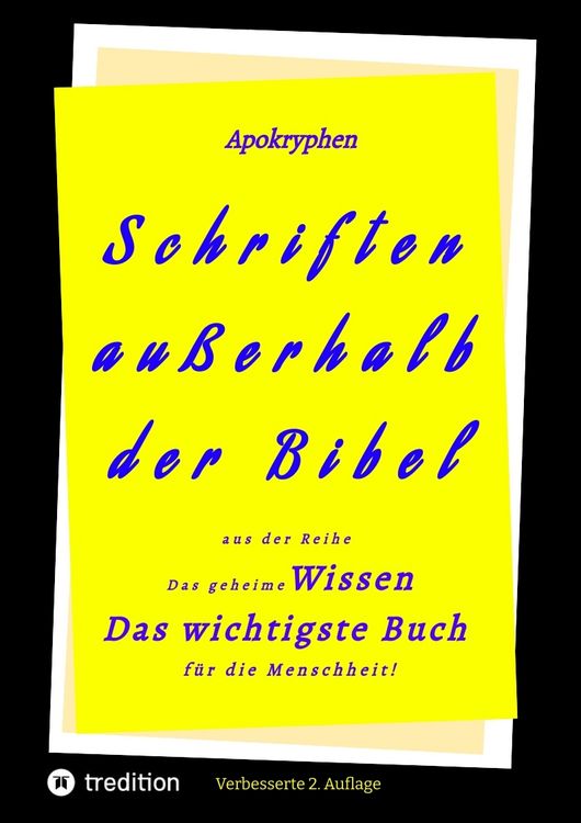 Produktbild: 2.Aufl. Apokryphen - Schriften au&szlig;erhalb der Bibel.