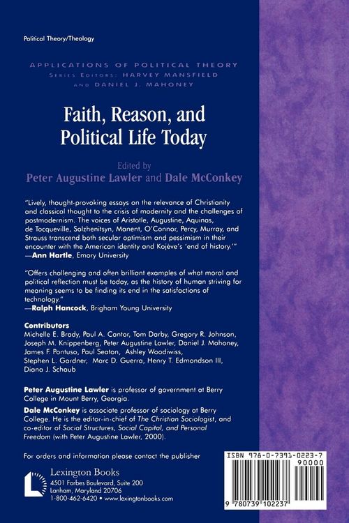 Produktbild: Faith, Reason, and Political Life Today
