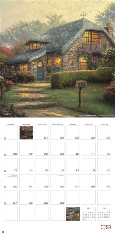 Produktbild: Thomas Kinkade: Land of Light Broschurkalender 2027
