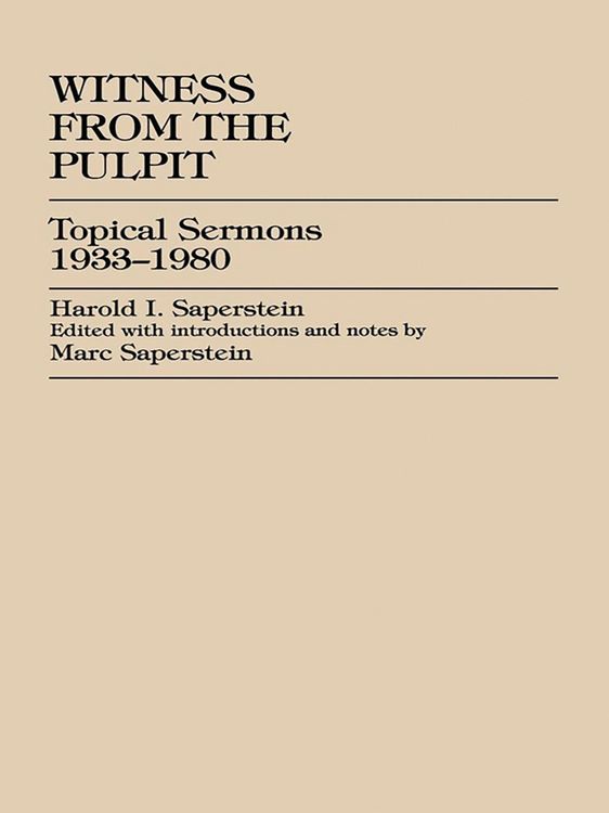 Produktbild: Witness from the Pulpit