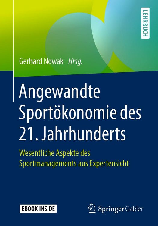 Produktbild: Angewandte Sport&ouml;konomie des 21. Jahrhunderts
