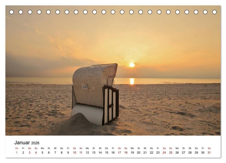 Produktbild: Ein Tag auf der Insel Hiddensee (Tischkalender 2026 DIN A5 quer), CALVENDO Monatskalender