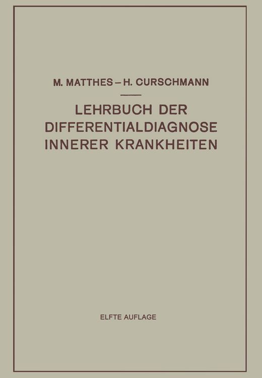 Produktbild: Lehrbuch der Differentialdiagnose Innerer Krankheiten