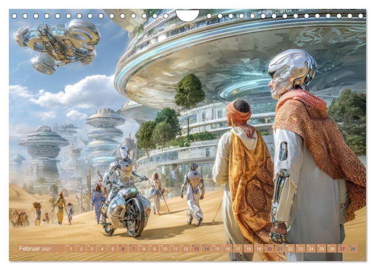 Produktbild: Science Fiction Reise - Ein visuelles Abenteuer (Wandkalender 2027 DIN A4 quer), CALVENDO Monatskalender