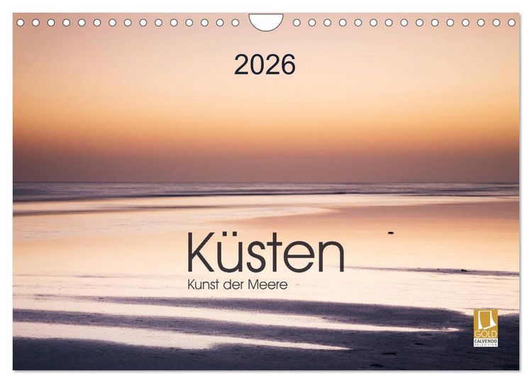 Produktbild: K&uuml;sten - Kunst der Meere (Wandkalender 2026 DIN A4 quer), CALVENDO Monatskalender