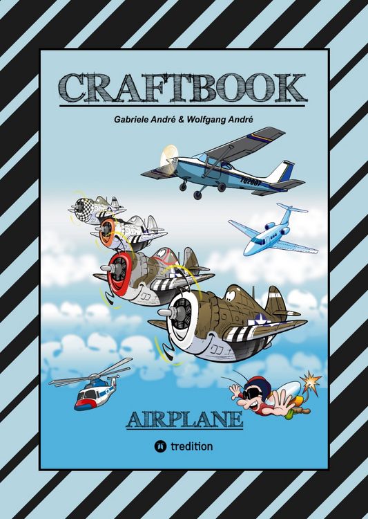 Produktbild: Craftbook - 100 Tolle Motive der Luftfahrt - Kreativ Lernen und Malen - R&auml;tsel - Spiele - Aufgaben - Flugzeuge