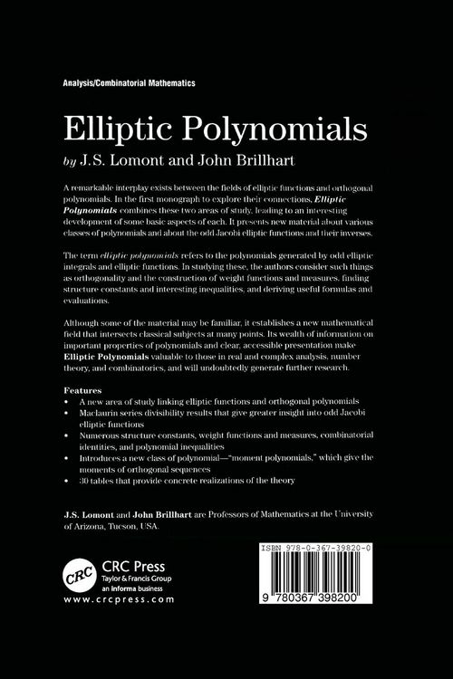 Produktbild: Elliptic Polynomials