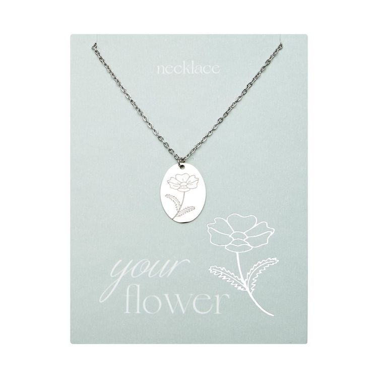 Produktbild: Halskette - "Your Flower" Edelstahl - Cosmea