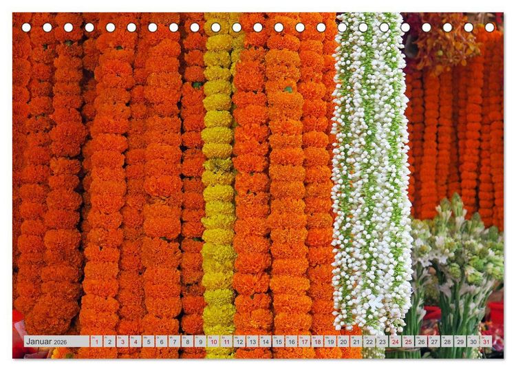 Produktbild: Farbenfrohes Bangladesch (Tischkalender 2026 DIN A5 quer), CALVENDO Monatskalender