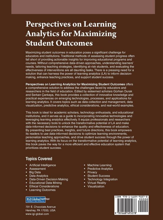 Produktbild: Perspectives on Learning Analytics for Maximizing Student Outcomes
