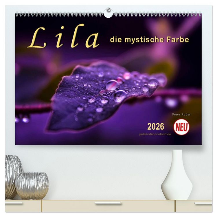 Produktbild: Lila - die mystische Farbe (hochwertiger Premium Wandkalender 2026 DIN A2 quer), Kunstdruck in Hochglanz