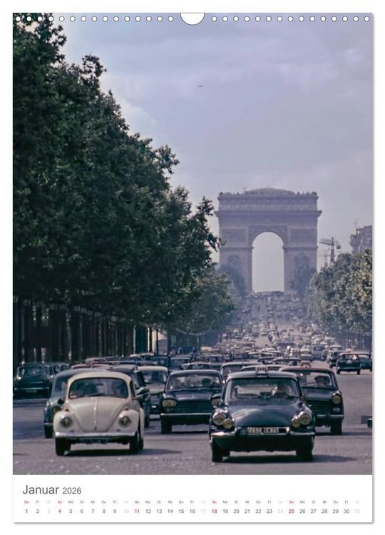 Produktbild: Paris, damals ... (Wandkalender 2026 DIN A3 hoch), CALVENDO Monatskalender