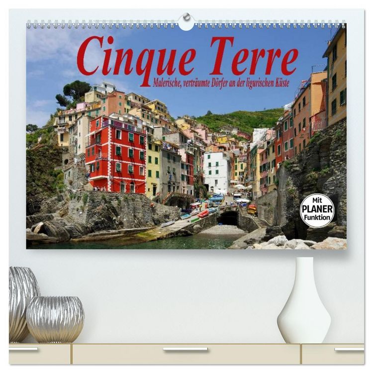 Produktbild: Cinque Terre - Malerische, vertr&auml;umte D&ouml;rfer an der ligurischen K&uuml;ste (hochwertiger Premium Wandkalender 2026 DIN A2 quer), Kunstdruck in Hochglanz