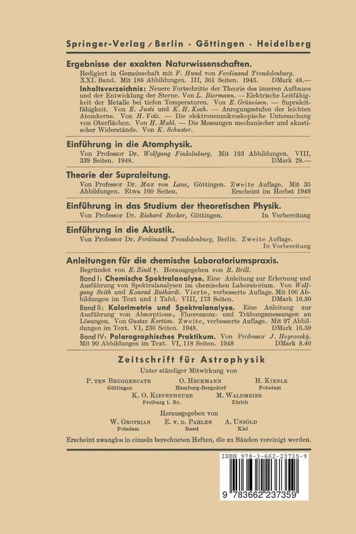 Produktbild: Ergebnisse der Exakten Naturwissenschaften