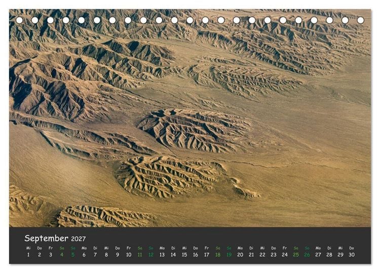 Produktbild: Pilot's-eye view - Die Welt von oben (Tischkalender 2027 DIN A5 quer), CALVENDO Monatskalender