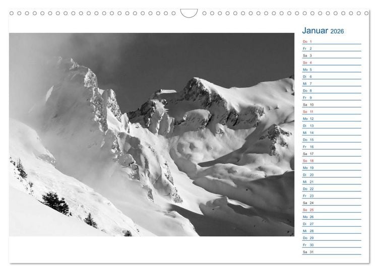 Produktbild: Region Oberstdorf - Kleinwalsertal und Nebelhorn (Wandkalender 2026 DIN A3 quer), CALVENDO Monatskalender