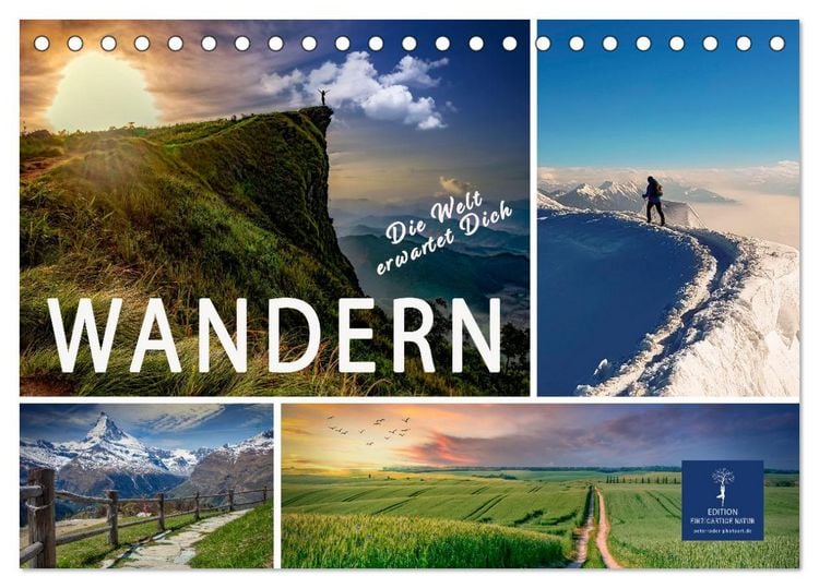 Produktbild: Wandern - die Welt erwartet Dich (Tischkalender 2026 DIN A5 quer), CALVENDO Monatskalender