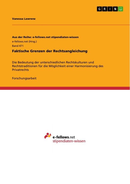 Produktbild: Faktische Grenzen der Rechtsangleichung