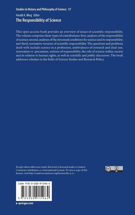 Produktbild: The Responsibility of Science