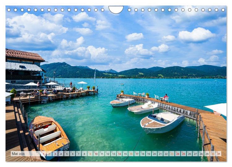 Produktbild: Der Tegernsee - Urlaubsparadies Bayerische Voralpen (Wandkalender 2026 DIN A4 quer), CALVENDO Monatskalender