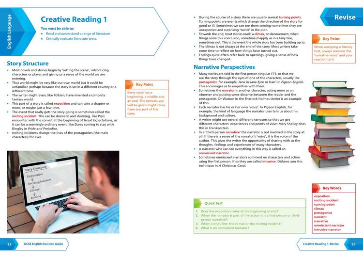 Produktbild: AQA GCSE 9-1 English Language Reading (Papers 1 & 2) Revision Guide