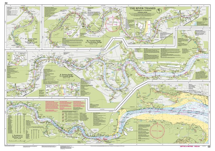 Produktbild: C2 The River Thames, Imray Chart