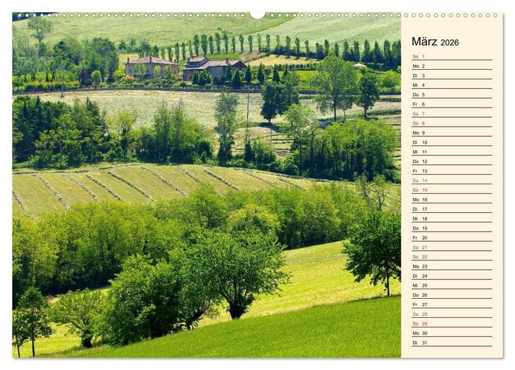 Produktbild: Emilia-Romagna (hochwertiger Premium Wandkalender 2026 DIN A2 quer), Kunstdruck in Hochglanz