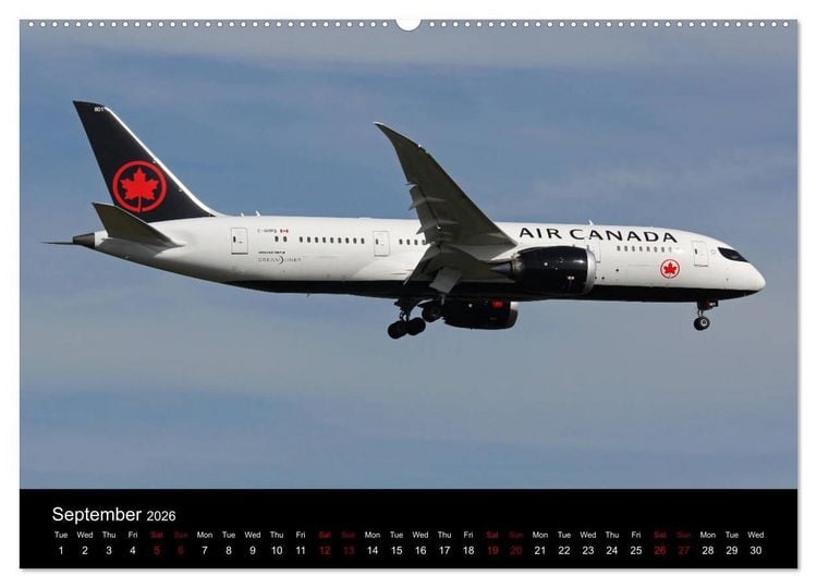 Produktbild: 787 - The Dream Liner (High Quality Premium Wall Calendar 2026 DIN A2 landscape),CALVENDO 12 Month Wall Calendar