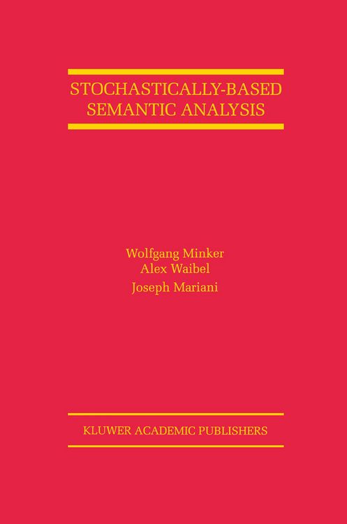 Produktbild: Stochastically-Based Semantic Analysis